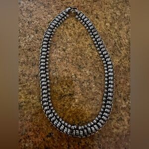 Vintage Nepal silver beautiful necklace 16”. EUC